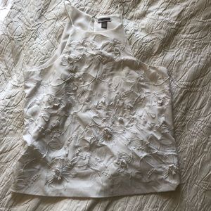 Chelsea28 3D Floral embroidered blouse